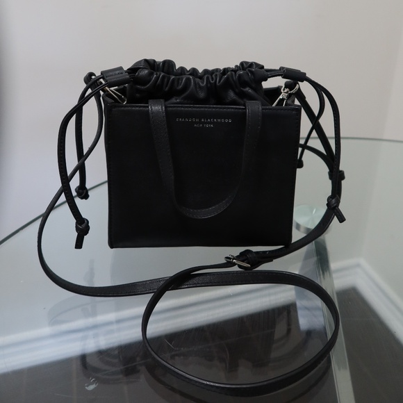 Brandon Blackwood Laura Mini Tote In Black Leather - Picture 2 of 2